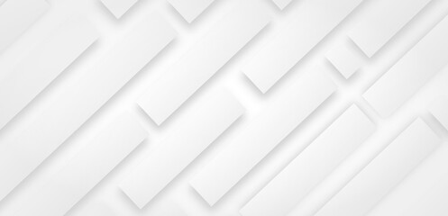 Grey white abstract stripe background geometry shine and layer element vector for presentation design. Suit for business, corporate, institution, party, festive, seminar, and talks.	
