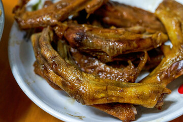 Cantonese Braised Classic Dish, Marinated Goose Palm