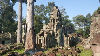 Cambodia. Banteay Prei temple is a 12th century temple built by King Jayavarman VII in the late 12th century. It was originally built as a Buddhist temple. Angkor period. Siem Reap province.