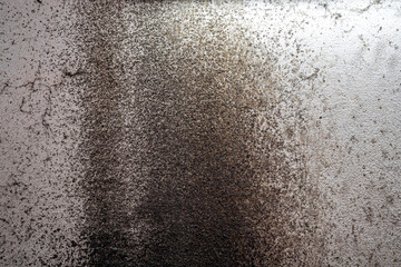 Oil-stained walls in industrial plants