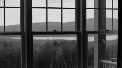 Window with a blurred view of outside