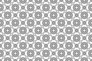 Seamless hand drawn pattern black and white