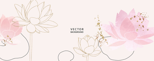 minimal background in pink flowers and tropical summer leaf