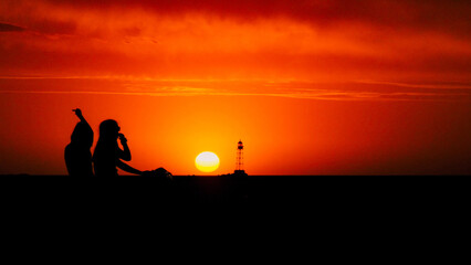 Atardecer en la bahia