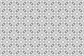 Seamless hand drawn pattern black and white