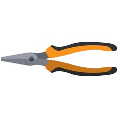 Thing pliers vector flat icon isolated on white