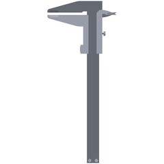 Caliper vector icon isolated on white background