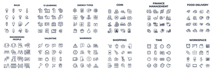192 icon pack symbol template for graphic and web design collection logo vector illustration