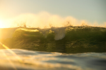 Wave at sunrise, Sydney Australia