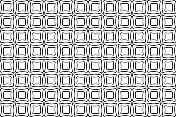 Seamless hand drawn pattern black and white