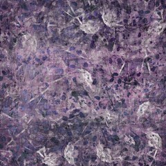 Dark moody purple and green seamless textural repeat pattern. Highly intricate and deeply detailed background swatch. Luxurious rich fashion textile feel.