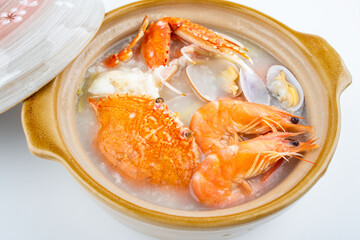 China Guangdong Chaoshan casserole porridge seafood porridge