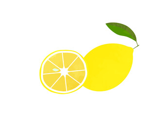檸檬　レモンのイラスト　