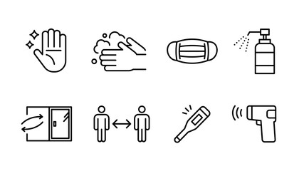 感染対策アイコン © hana