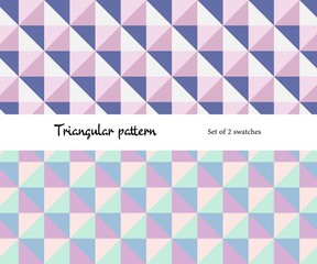 幾何学模様 三角形 イラスト パターン柄
