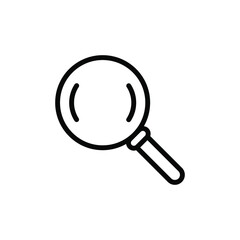 Magnifying glass icon vector graphic illustration