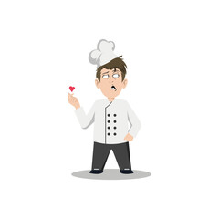 Illustration vector graphic chef character design