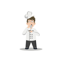 Illustration vector graphic chef character design