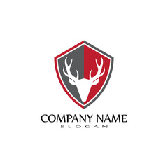 Deer Logo Template vector icon illustration design