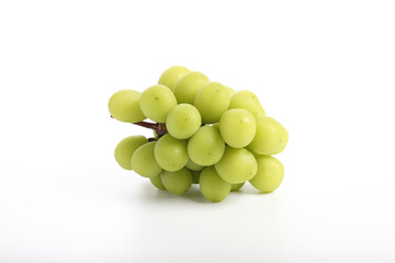 Green grape isolated in white background