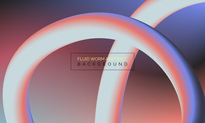 Liquid Worm Abstract Background. Geometric pattern. Texture for poster cover design. Minimal color gradient banner template. Modern vector wave shape for brochure. Poster, Flyer, Website, landing page