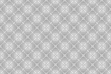 Fototapeta premium Seamless hand drawn pattern black and white