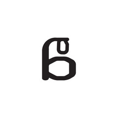 it is a logo English ALphabet AB or BA on white background