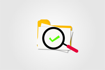 Folder with hospital documents. Doctor paperwork.