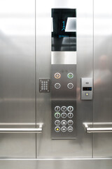 three close elevator in the hall © denboma