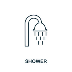 Shower icon. Simple element from personal hygiene collection. Creative Shower icon for web design, templates, infographics and more