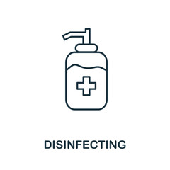 Disinfecting Gel icon. Simple element from personal hygiene collection. Creative Disinfecting Gel icon for web design, templates, infographics and more