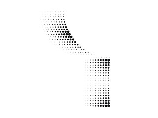 Linear halftone dots Design .elements for your design. vector illustration