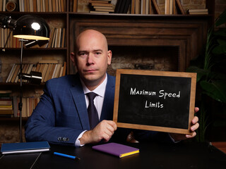  Maximum Speed Limits phrase on chalkboard.