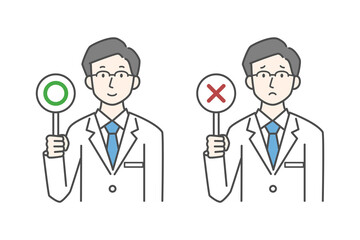 男性医師のマルバツ回答