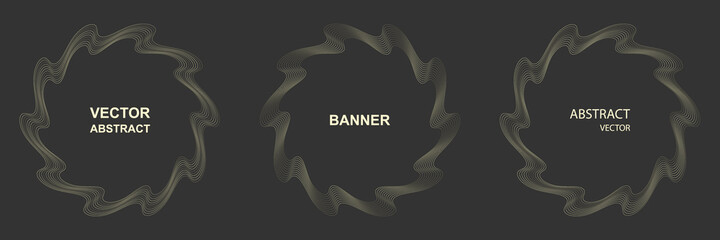 Design elements. Ring circle elegant frame border.