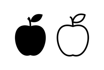Apple icon set. Apple vector icon. apple symbols for your web design