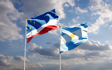 Flags of Gagauzia and Argentina.