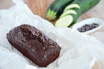 Homemade Zucchini Chocolate Chip Cake