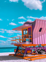 beach hut on the beach