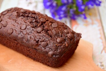 Zucchini Chocolate Chip Loaf Cake 