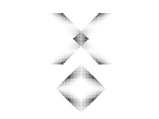 Linear halftone dots Design .elements for your design. vector illustration