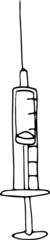 hand drawn illustration of a bottle