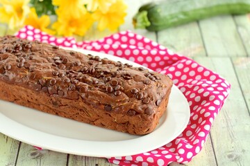 Zucchini Chocolate Chip Loaf Bread