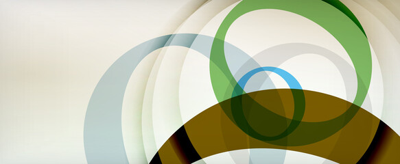 Ring geometric shapes, o letter repetition wallpaper. Abstract background for business or technology presentations, internet posters or web brochure covers