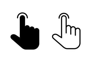 Hand cursor icon set. cursor icon vector. hand cursor icon click