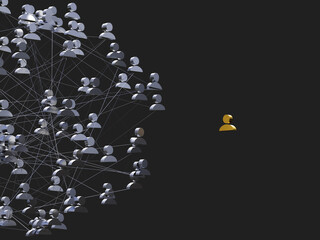cloud of people working in networks