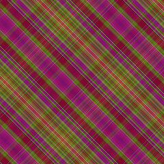 Plaid diagonal Pattern. Tartan colorful Background. Raster illustration.