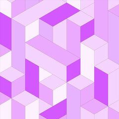 Purple geometric pattern. Background of multi-colored geometric shapes. Vector illustration.