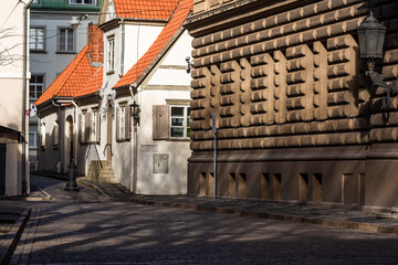 a walk through the streets of Old Riga on a sunny spring day