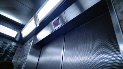 escalator in a building